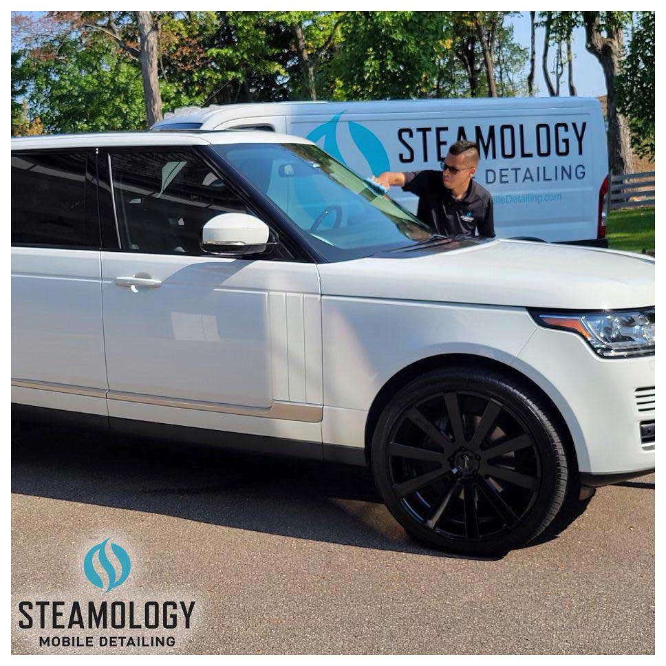 Mobile Excelsior Exterior White Range Rover Detailing Follow Us Steamology