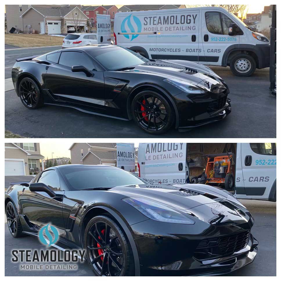 Mobile Victoria Exterior Black Corvette Detailing Follow Us Steamology