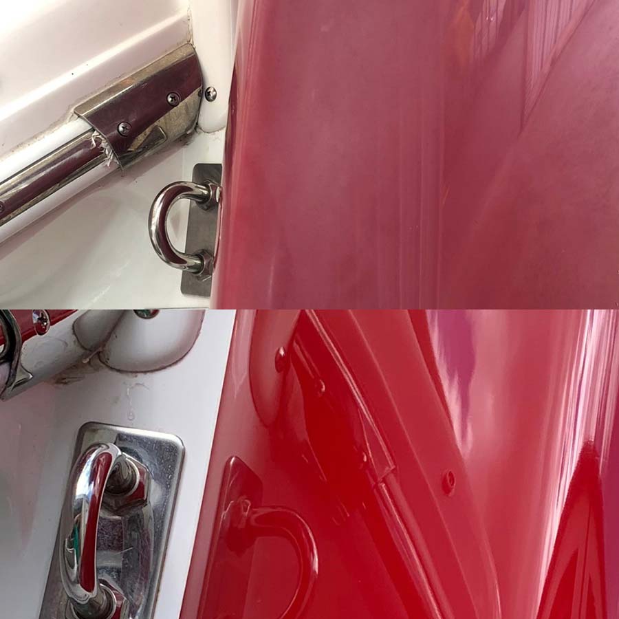 Ceramic Coating Boat Exterior Before After Steamology Square
